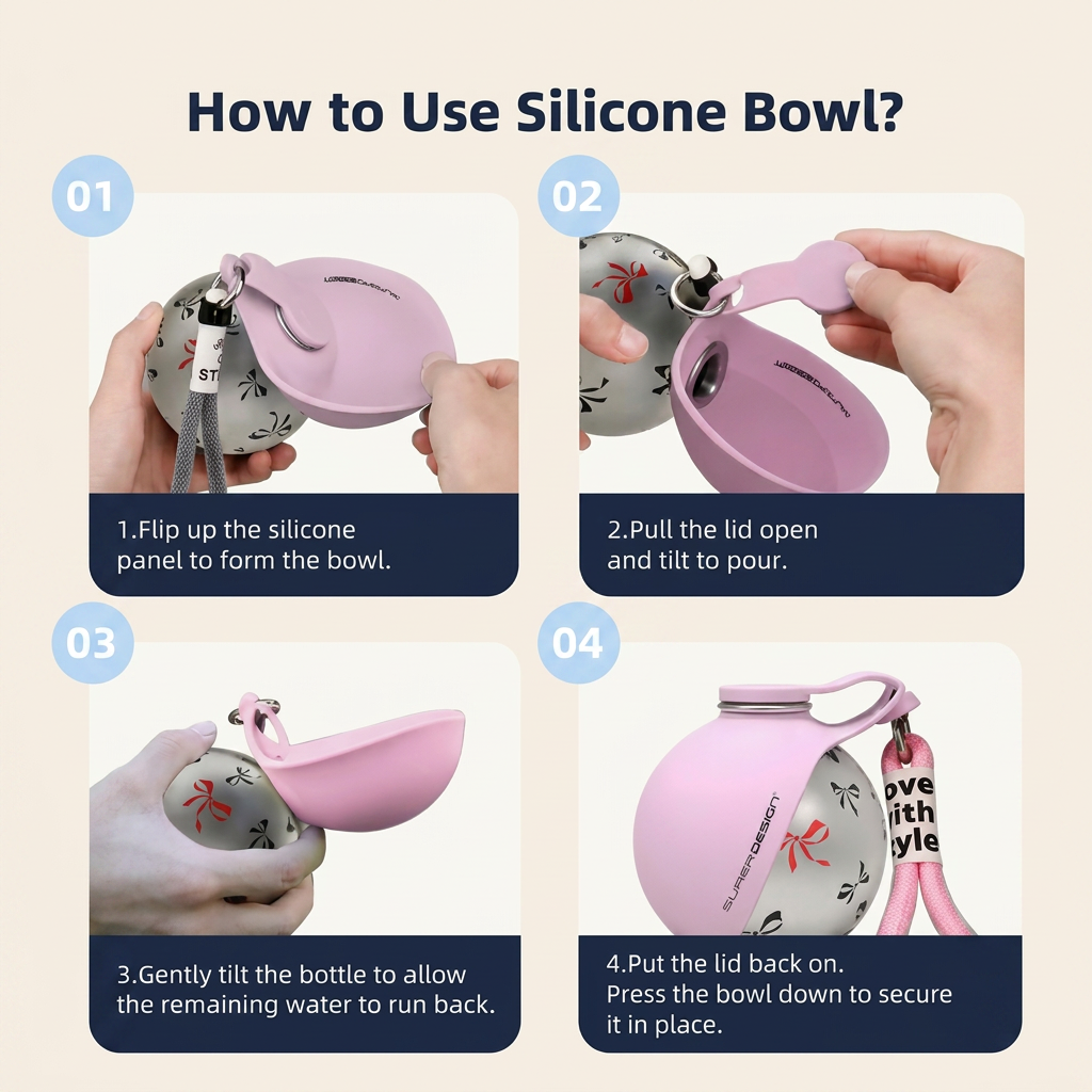 Tutorial: how to use the silicone bowl in four steps